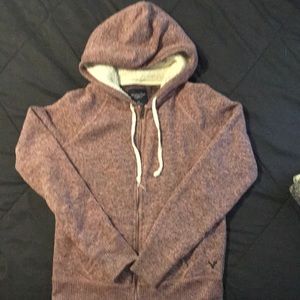 Hoodie with Sherpa lined hood